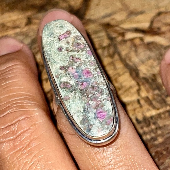 Ruby Fuchsite Ring Size 5 3/4 - Picture 2 of 6